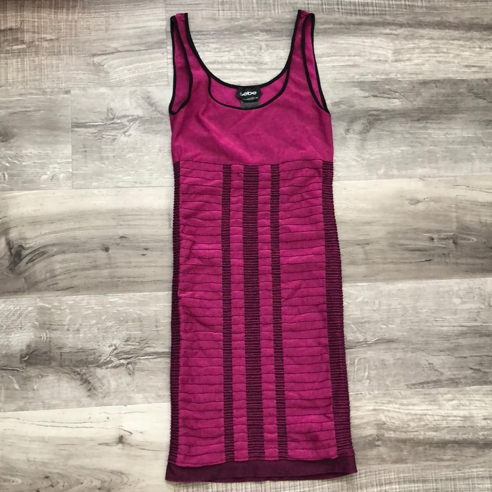 Pink/purple bodycon dress from bebe